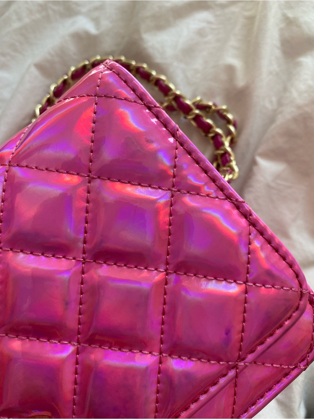 QUILTED CHAIN SHOULDER BAG - Picture 14 of 15